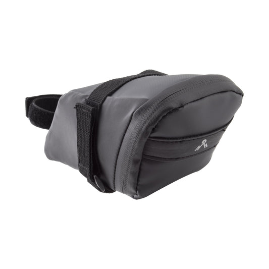 Black point All-Day Saddle Bag Velcro Straps 7x3.5x3.5` 85 c.i. Black