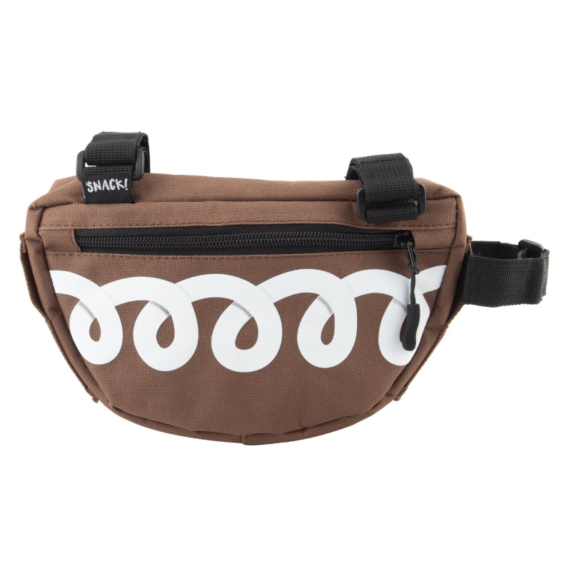Snack! Cupcake Frame Bag Velcro Straps 8x5x1.5` 60 c.i. Brown