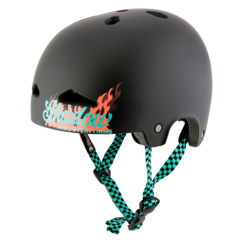 The shadow conspiracy Featherweight Big Boy Helmet  BMX/Skate In-Mold Matte Black/Red 10