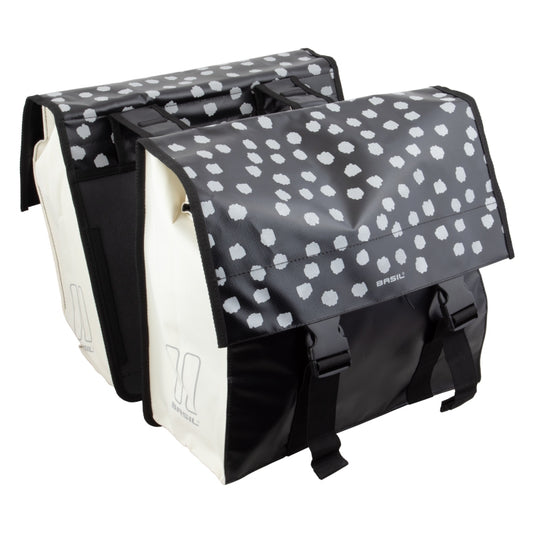 Basil Urban Load Double Pannier - 53L Black/Reflective White