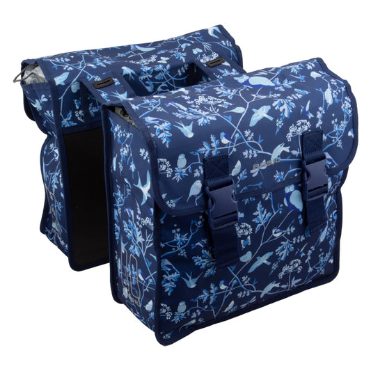 Basil Wanderlust Double Pannier Bag UBS / Straps 14.2x5.5x16.2` 2135 c.i. Indigo Blue