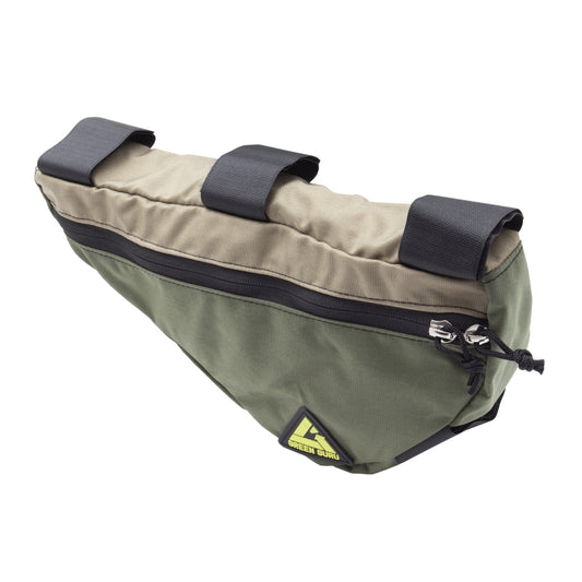 Green guru Upshift Frame Bag Velcro Straps 15x9x2.5` 488 c.i. Earth