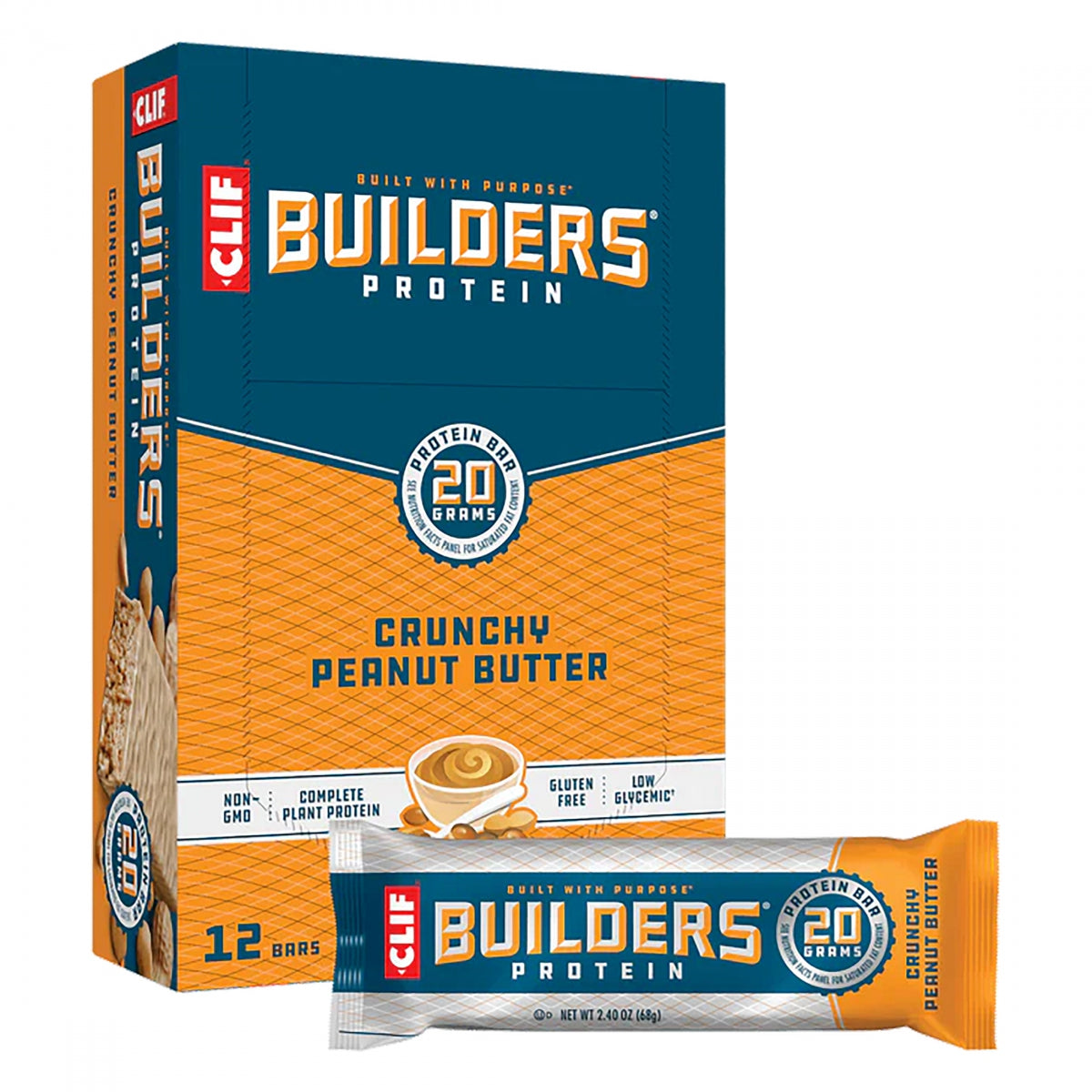 FOOD CLF BUILDERS BAR CHOC PNUT BUTTER BXof12