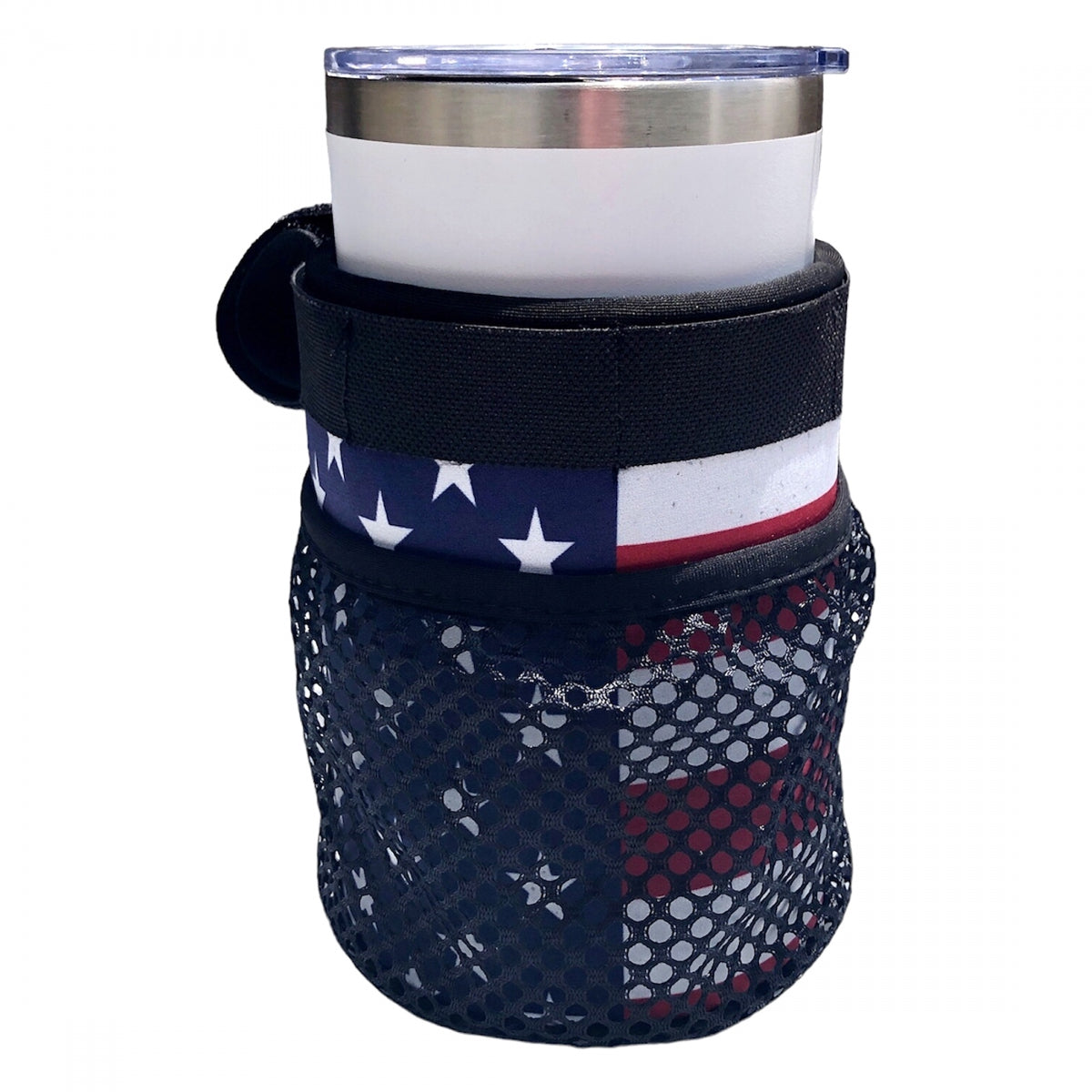 DRINK HOLDER C-CANDY FREEDOM DRINK/PHONE CADDY FLAG
