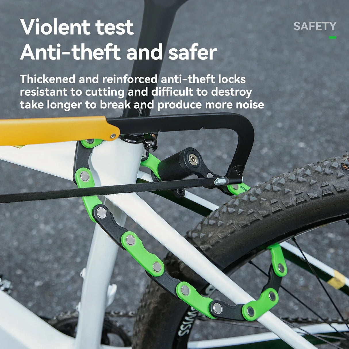Bike Lock Hamburger Fold Anti-Theft