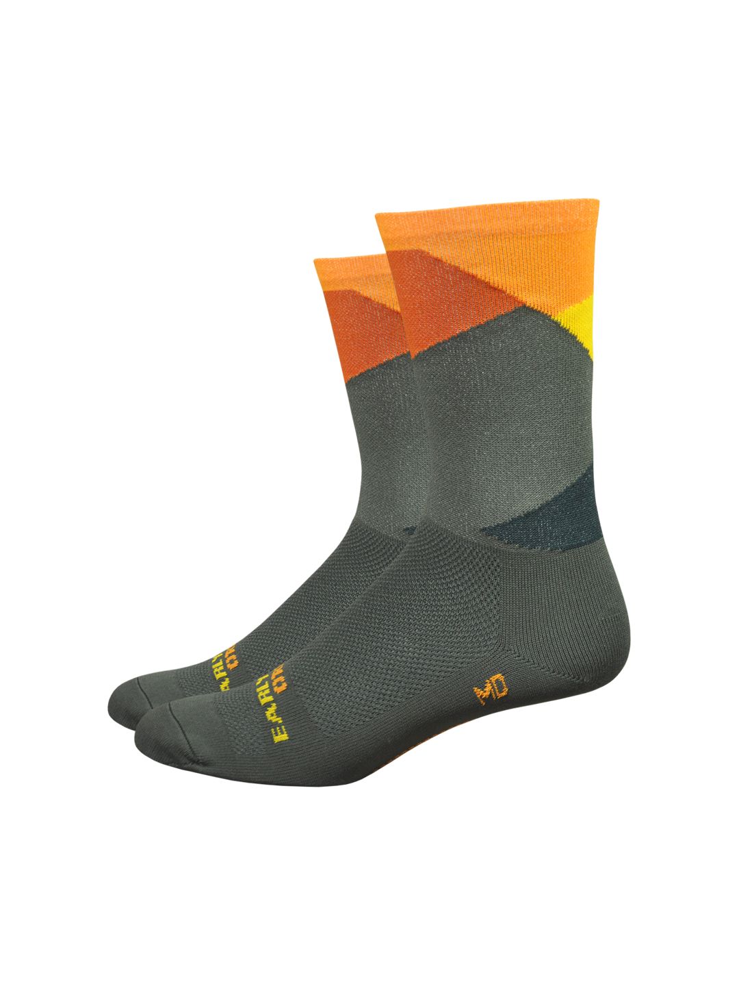 Sock DeFeet Ornot Intersection 6'' Small Olive