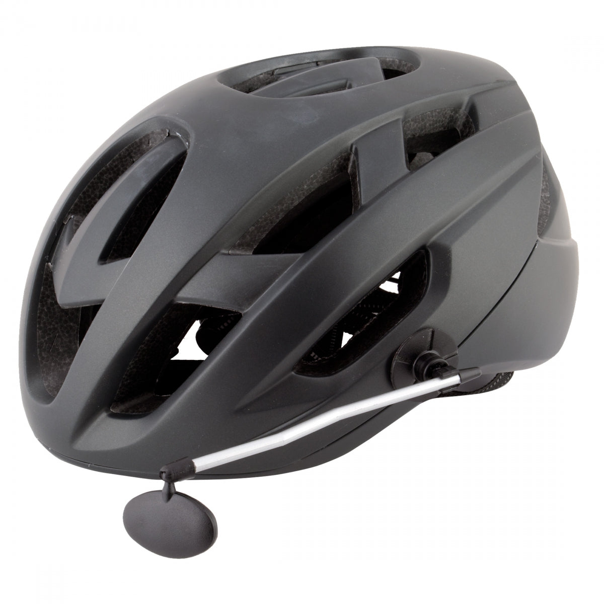 MIRROR SUNLT HELMET & EYEGLASS BLK