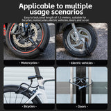 ROCKBROS Steel Cable Bike Lock - Anti-theft, Portable, Waterproof