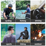 ROCKBROS Cooling Neck Gaiter with Ear Loops – Breathable Summer Face Cover for Cycling Fishing