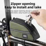ROCKBROS Bicycle Top Tube Bag Bike Front Frame Bag Waterproof Nylon Pouch Pack 0.9L
