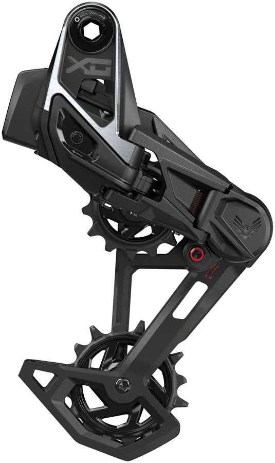 SRAM X0 Eagle T-Type AXS Rear Derailleur - 12-Speed 52t Max Battery Not Included UDH Hangerless Aluminum Cage BLK/Silver