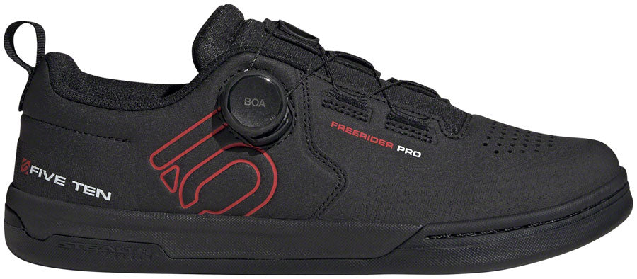 Five Ten Freerider Pro BOA Flat Shoes - Men's Core Black/Red/FTWR White 9.5