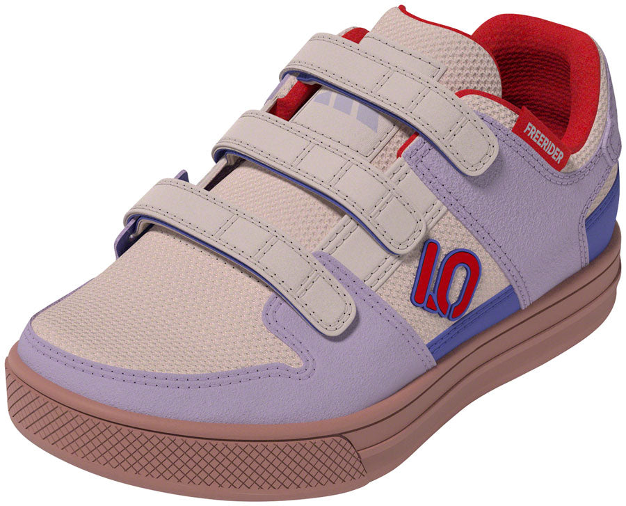 Five Ten Freerider Kid's VCS Flat Shoes - Putty Mauve/Pure Ruby/Semi Cobalt Blue 5.5