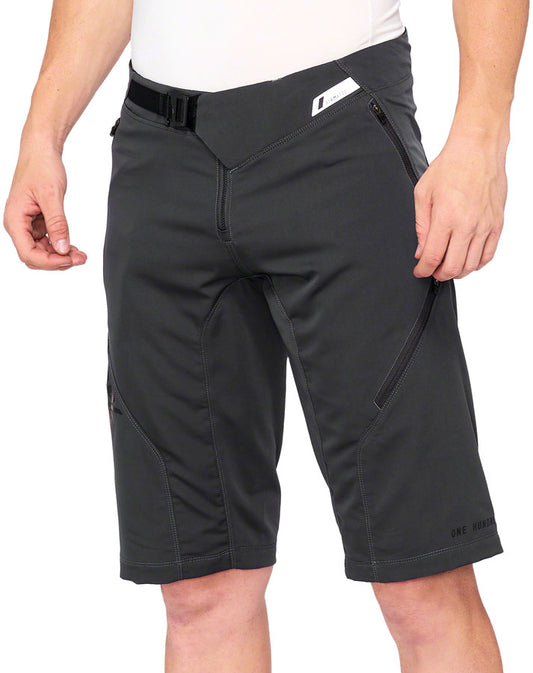 100% Airmatic Shorts - Charcoal Size 32