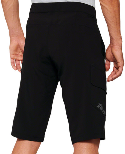 100% Ridecamp Shorts with Liner - Black Size 28