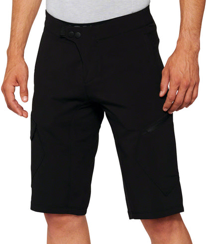 100% Ridecamp Shorts with Liner - Black Size 30