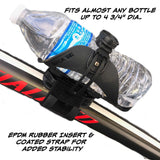 Bicycle Water Bottle Cage, ABC Cage with Anywhere Cage Strap Adapter, Adjustable Bottle Cage for Bike