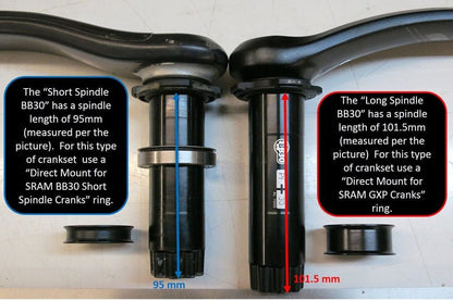 Direct Mount Chainrings for SRAM 3-bolt Cranks