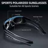 Polarized Sports Sunglasses for Cycling