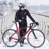ROCKBROS Men's Winter Cycling Jacket for 5–32°F Thermal Windproof for Biking, Running, Hiking