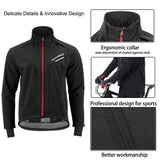 ROCKBROS Men's Winter Cycling Jacket for 5–32°F Thermal Windproof for Biking, Running, Hiking