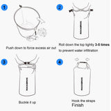 ROCKBROS Waterproof Dry Bag Heavy Durable Beach Backpack 2L 5L 10L 20L 30L Floating Dry Sack