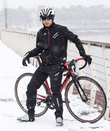 ROCKBROS Men's Winter Cycling Jacket for 5–32°F Thermal Windproof for Biking, Running, Hiking