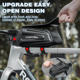 ROCKBROS Bike Bag Under 6.8” Bicycle Accessories Pouch, EVA Waterproof
