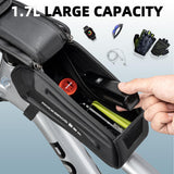 ROCKBROS Bike Bag Under 6.8” Bicycle Accessories Pouch, EVA Waterproof