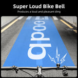 ROCKBROS 100dB Bike Bell, Loud Bicycle Bell for Adults & Kids, Fits 0.87-1.34in Handlebars