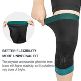 ROCKBROS Thermal Knee Warmer Men Anti-Slip Knee Brace Sleeves for Winter Cycling  Basketball