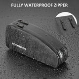 ROCKBROS Bike Bag Top Tube Bike Frame Bag Waterproof Two Zipper Pockets