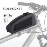 ROCKBROS Bike Bag Top Tube Bike Frame Bag Waterproof Two Zipper Pockets