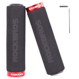 ROCKBROS Bike Grips Foam Single Lock on Bicycle  Soft Comfortable Non-Slip Bike Handle Grips