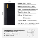 ROCKBROS Cooling Neck Gaiter Face Mask Fishing Scarf Face Cover for Men Women