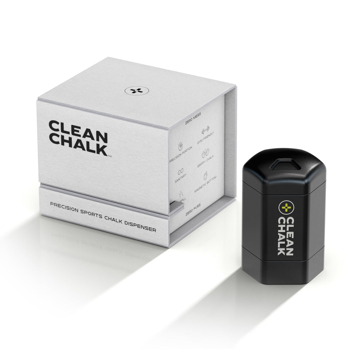 Clean Chalk Dispenser: Mess-free, Magnetic, Refillable Sports Chalk