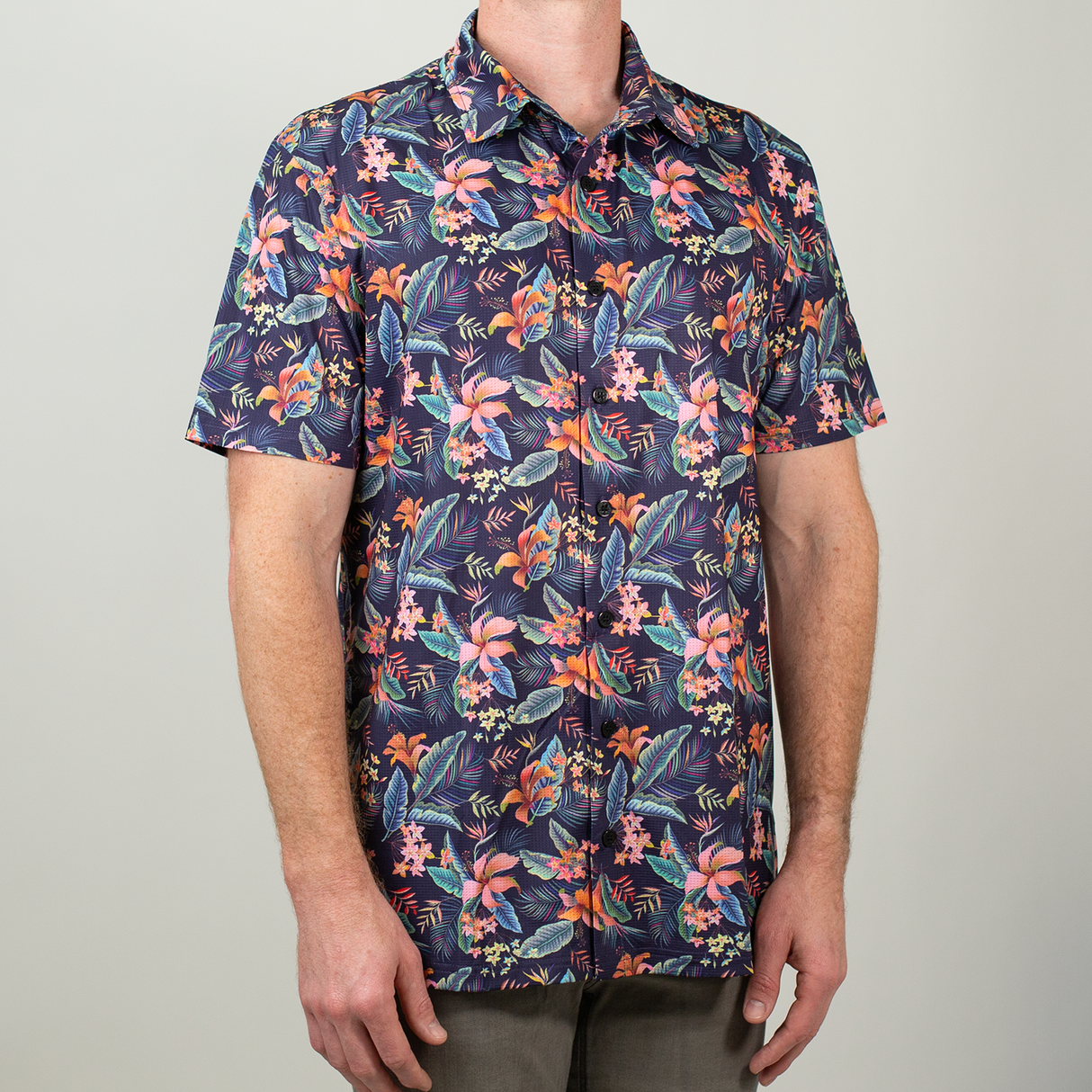 FlexGRID Button Up - Midnight in Maui