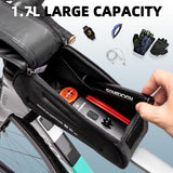 ROCKBROS Bike Bag Under 6.8” Bicycle Accessories Pouch, EVA Waterproof