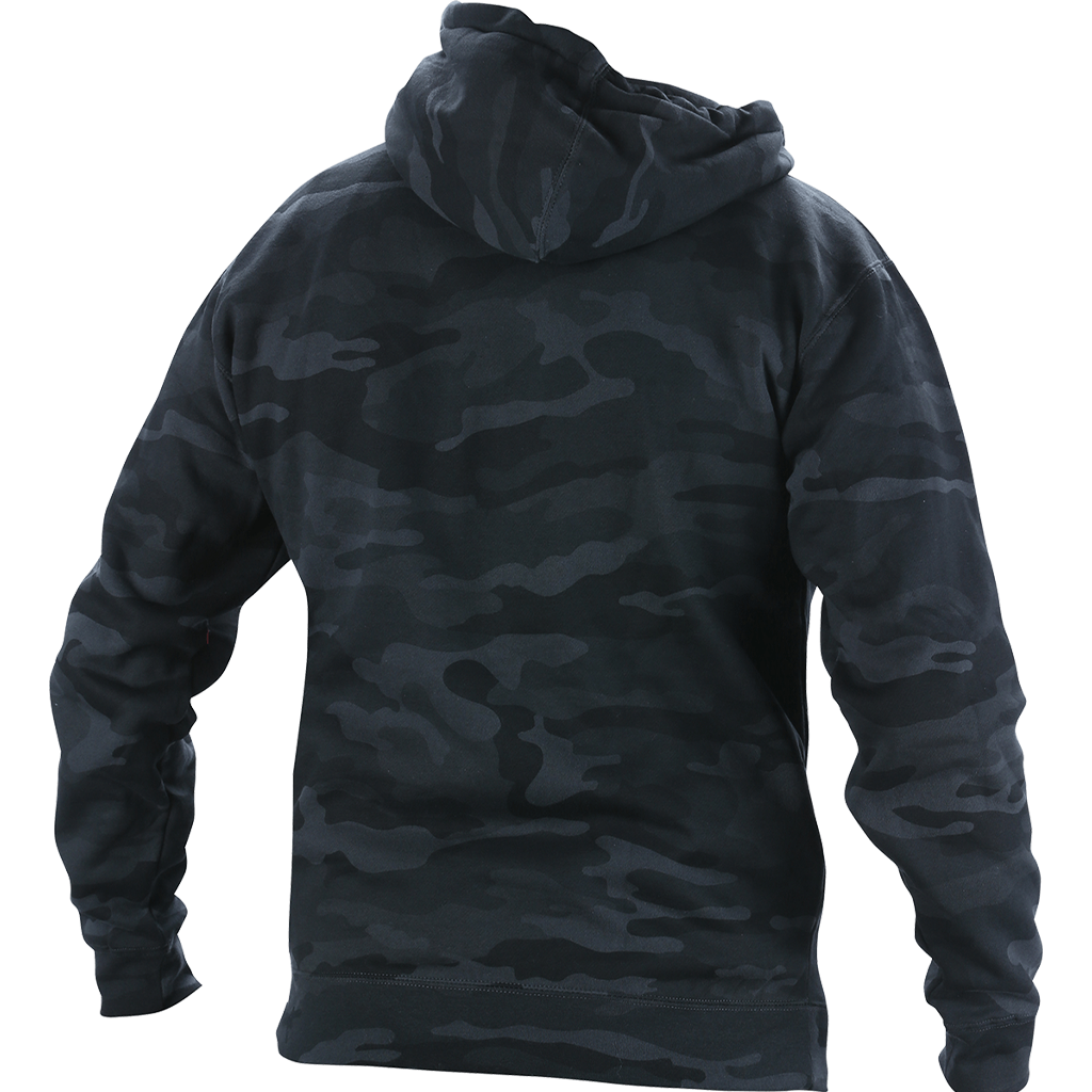 Men's Army Black Camo Pullover Hoodie