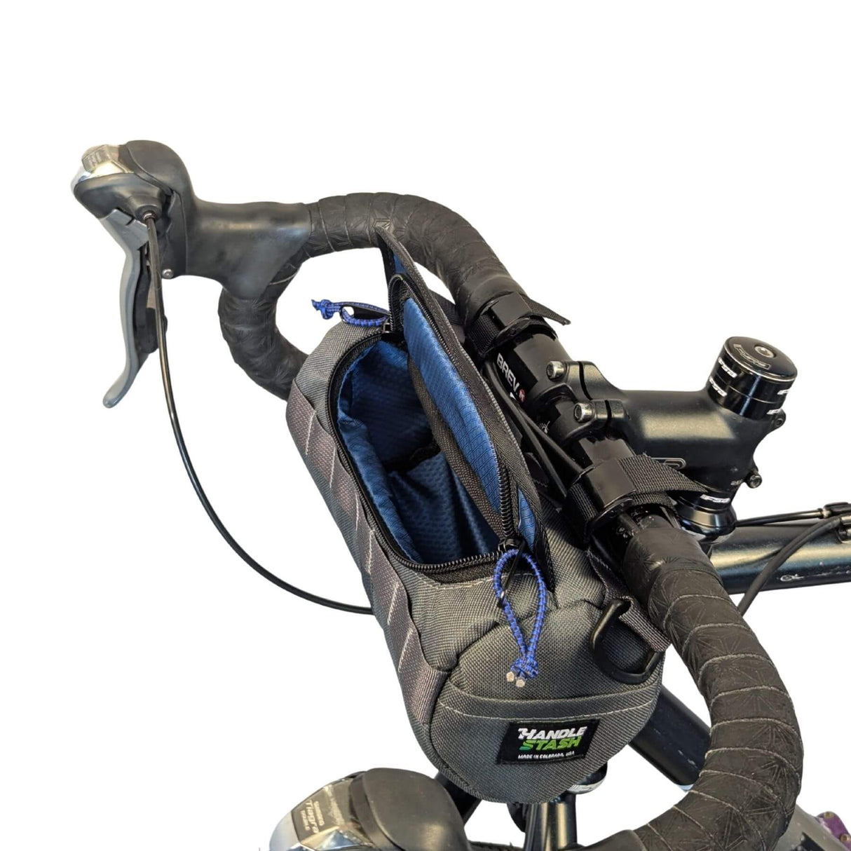 Bigmouth Burrito Handlebar Bag - Charcoal & Blucifer