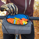 Bigmouth Burrito Handlebar Bag - Charcoal & Blucifer