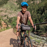 Bigmouth Burrito Handlebar Bag - Charcoal & Blucifer