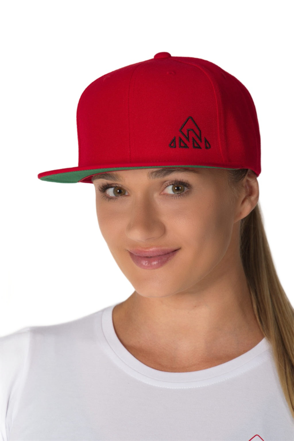 Classic Cap Red/Black Mountain Logo - Unisex