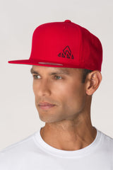 Classic Cap Red/Black Mountain Logo - Unisex