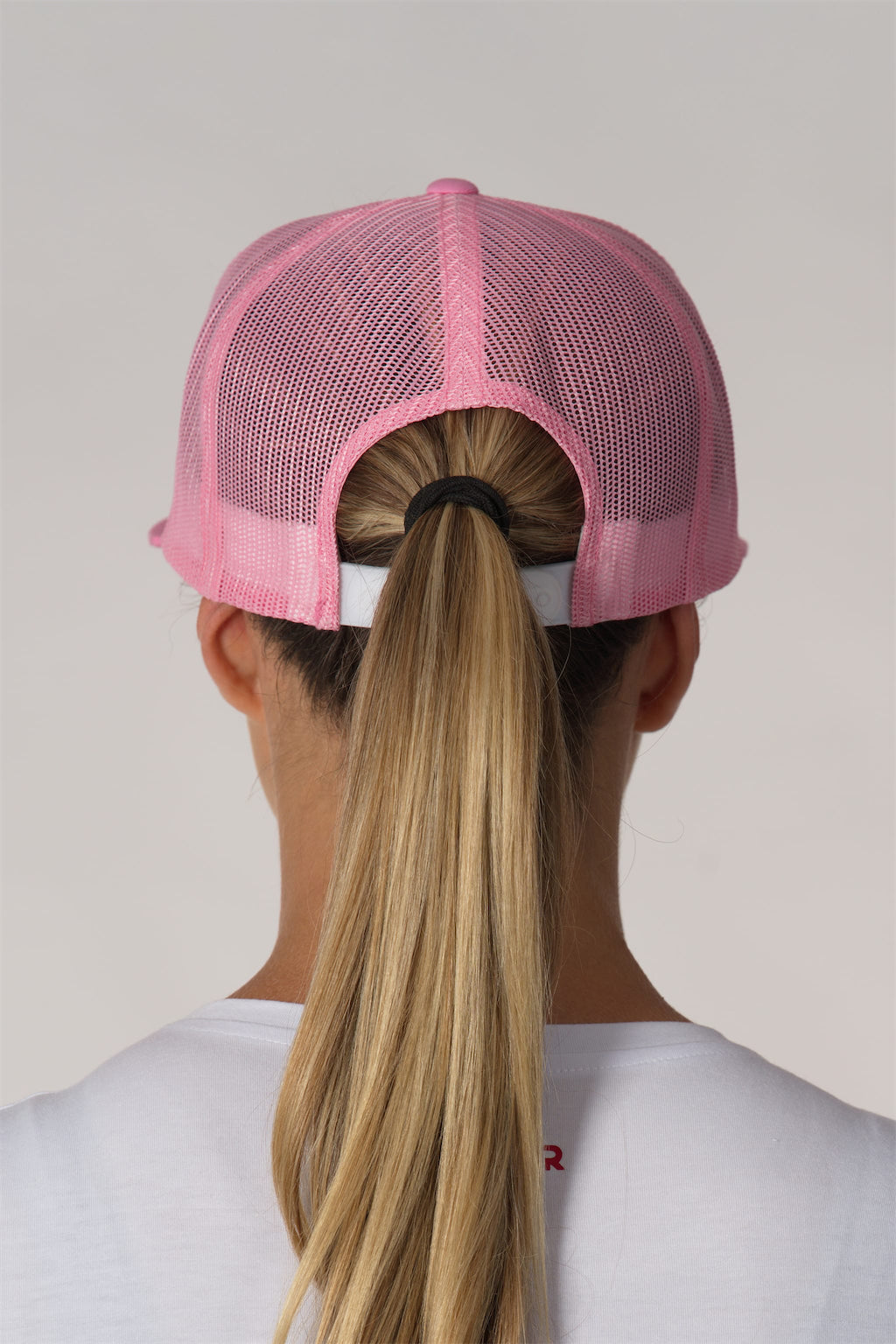 Classic Cap White/Pink Logo - Unisex