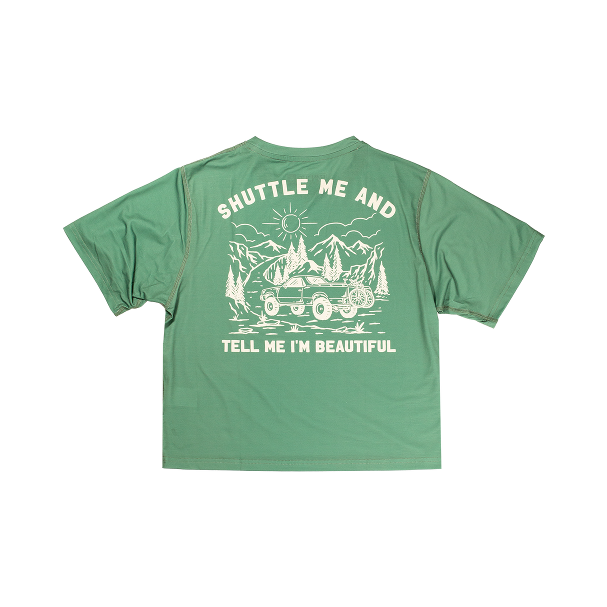 Cropped ActiviTEE - Shuttle Me Sage Green