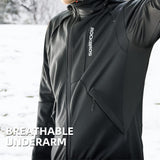 ROCKBROS Men's Winter Cycling Jacket for 5–32°F Thermal Windproof for Biking, Running, Hiking