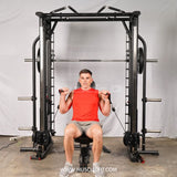 Muscle D Fitness Dual Adjustable Pulley Smith Combo – Full Body Trainer