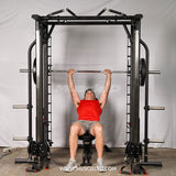 Muscle D Fitness Dual Adjustable Pulley Smith Combo – Full Body Trainer