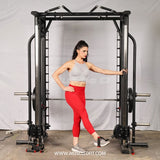 Muscle D Fitness Dual Adjustable Pulley Smith Combo – Full Body Trainer